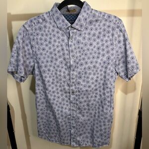 Ted Baker Light Blue Floral Button Down Shirt